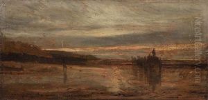La Plage De Villerville Au Crepuscule La Plage De Villerville Au Crepuscule
