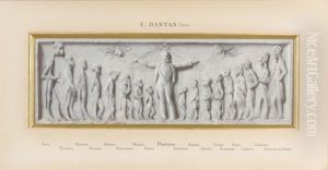 Peintres Et Sculpteurs Sous La Protection De Louis Pasteur by Edouard Dantan