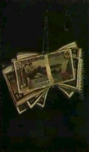 Bundles Of Bills: A Pair Of Trompe L'oeil Paintings by Ferdinand Danton the Younger