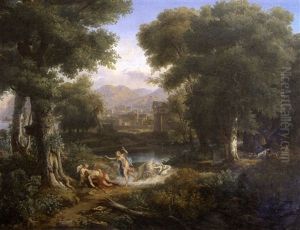 Grand Paysage Avec La Mort D'adonis by Victor-Marie-Felix Danvin