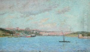 Fort Denison, Sydney Harbor by Alfred James Daplyn
