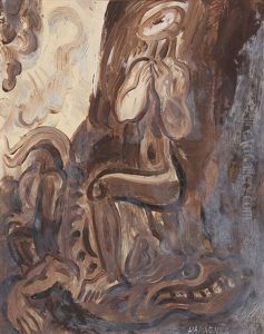 Figure Atop A Lizard by Jean Gabriel Daragnes