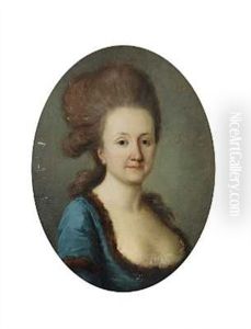 Portraetter Af M. J. V. Bock Sarenhoff Og Dennes Hustru E. C. V. Bock Sarenhoff Fodt V. Stackelberg (pair)