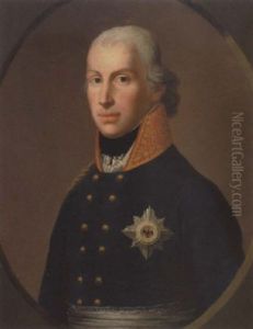Friedrich Wilhelm Iii Af Preussen I Bla Uniform by Joseph Friedrich August Darbes