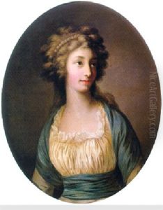 Portrait Of Anna Charlotte Dorothea, Rechsgrafin Von Biron, Herzogin Of Kurland Und Sagan Nee Grafin Von Medem Wearing A White Dress