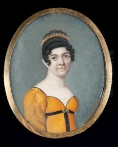Portrait D'une Jeune Femme En Buste Vers La Droite Presque De Face