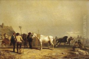 Marche Aux Chevaux by Alexis Auguste Darcy-Dumoulin