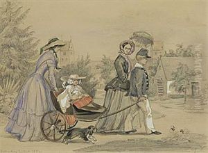 Pa Promenad by Fritz Ludvig von Dardel