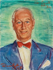 Portrait Of Conrad M. Pineus by Nils Dardel