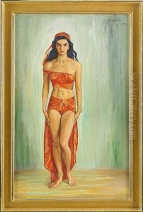 Cissi Olsson Som Anitra I Peer Gynt by Nils Dardel