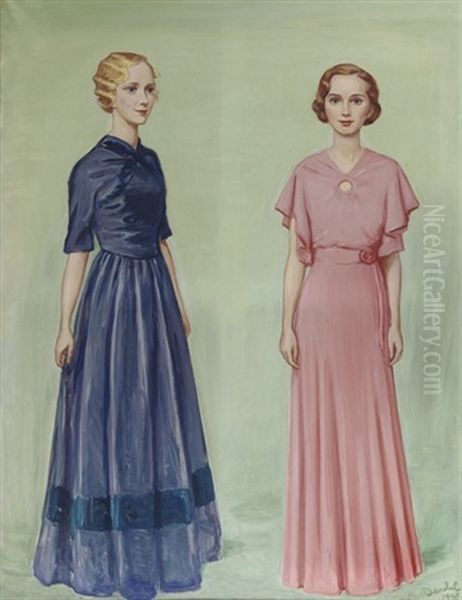 Tva Flickor: Margit And Vibeke Trolle - view 1