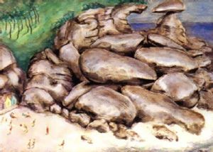 Tregastel, Bretagne by Nils Dardel