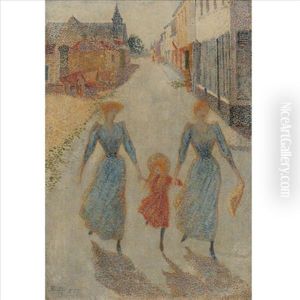 Promenade A Tervueren, Belgique by Leon Dardenne