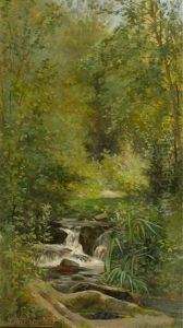 Waldstuck Mit Bach by Louis Emile Dardoize
