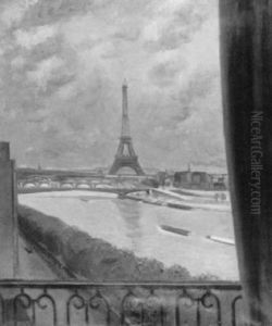 Seine Und Eiffelturm by Georges Darel