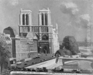 Notre Dame Et La Prefecture by Georges Darel