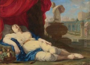 Jeune Femme Endormie Dit Aussi La Belle Du Canet by Jean Daret