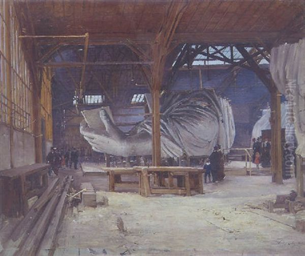 The Statue Of Liberty In Frederic-auguste Bartholdi's Studio, Paris - view 1