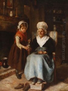Besuch Bei Der Grosmutter by Andre Henri Dargelas