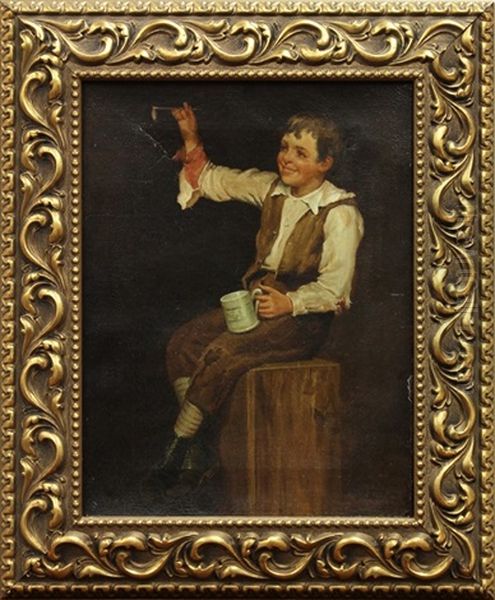 Boy Blowing Bubbles - view 1