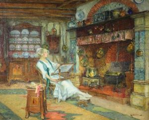 La Brodeuse Dans Un Interieur A Benouville