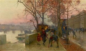 Les Quais A Paris by Henri Gaston Darien