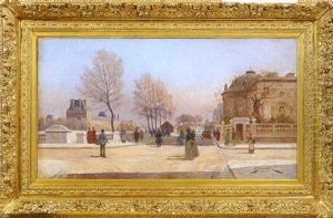Paris, Musee Du Louvre by Henri Gaston Darien