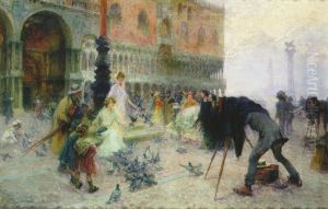 Les Photographes De La Place Saint-marc by Henri Gaston Darien
