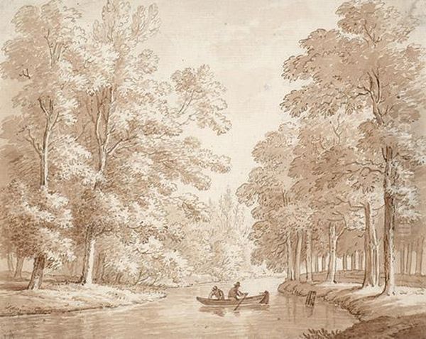 Lockhorsterbeek Or Luntersebeek In The Lockhorsterbos Near Amersfoort - view 1
