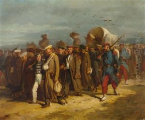 Ruckzug Der Russischen Armee by Alfred Henri Darjou