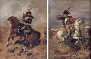 Cavaliers Dans La Bataille (+ Similar; 2 Works)