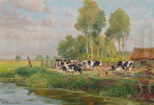 Cows In The Pasture by Hugo Darnaut