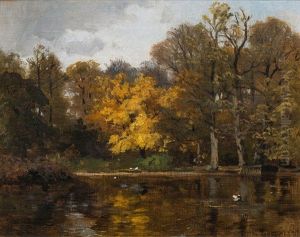 Late Autumn In A Park
