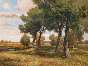 Sommerliche Landschaft by Hugo Darnaut