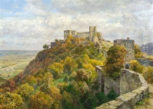 Herbstlandschaft Mit Ruine