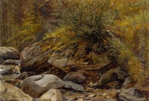 Waldstuck Mit Bach by Hugo Darnaut