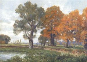 Herbststimmung. Motiv Aus Grafenegg by Hugo Darnaut
