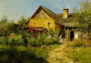 Bluhender Bauerngarten by Hugo Darnaut