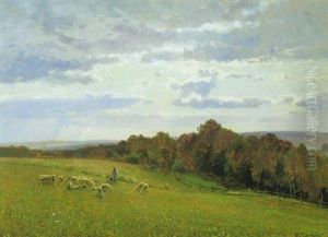 Weidelandschaft Mit Schafen