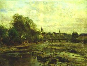 Stadtansicht, Blick Auf Waidhofen An Der Ybbs (?) by Hugo Darnaut