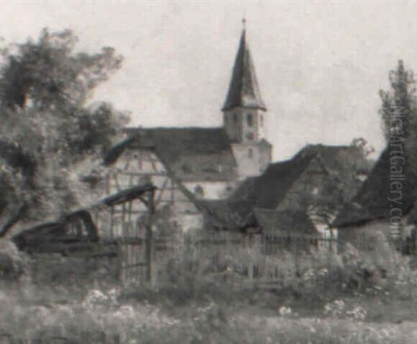Blick Auf Eine Dorfkirche - view 1
