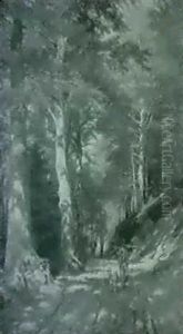 Holzsammler Am Waldweg by Hugo Darnaut