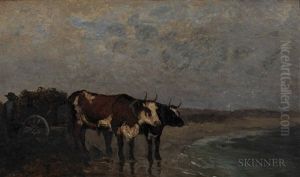 The Oxen Cart by Ann Sophia Towne Darrah