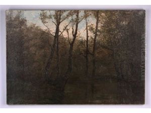Wooded Landscape by Ann Sophia Towne Darrah
