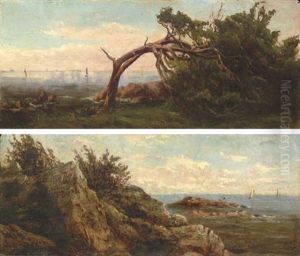 Manchester Shore, Marblehead, Massachusetts (+ Another, Similar; 2 Works) by Ann Sophia Towne Darrah
