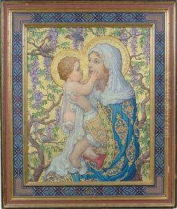 The Madonna And Child Amongst A Flowering Tree The Madonna And Child Amongst A Flowering Tree