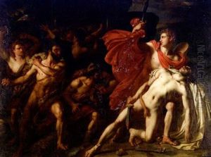 Oreste Et Plyade Investis Par Les Bergers by Jean-Joseph Dassy