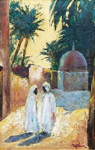 Scena Rodzajowa Z Arabami by Maurycy Apfelbaum