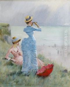 Elegantes En Bord De Mer Pres Des Falaises by Maxime Dastugue