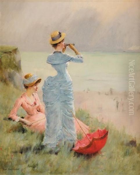 Elegantes En Bord De Riviere by Maxime Dastugue